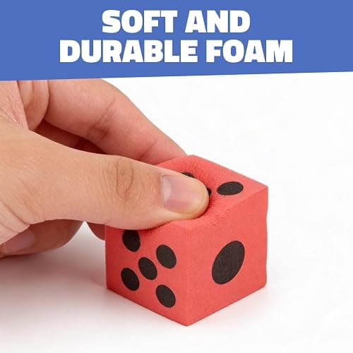 ~ 12 ~ Foam Dice ~ 1.5 Inch ~ Games Math Teaching ~ NEW thumbnail 3
