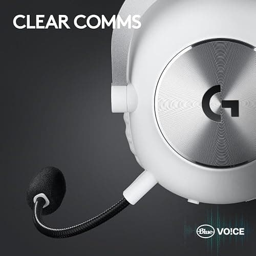 Logitech G PRO X 2 LIGHTSPEED Wireless Gaming Headphones, Detachable Boom Microphone, 50 mm Graphen Drives, DTS:X Headphone 2.0, 7.1 Surround, Bluetooth/USB/3.5 mm Aux, PC, PS5, PS4, Switch, White thumbnail 7
