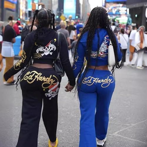 Women's Skeleton Printed Zipper Set Short Open Hoodie High Waist Straight Leg Pants Running Two Piece Set thumbnail 4