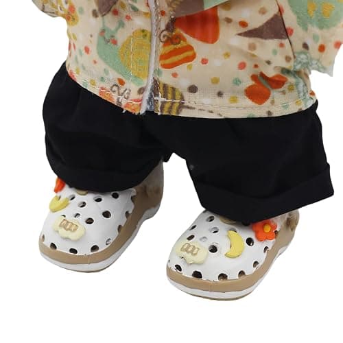 Mrwtesio Doll Shoes for 17 Cm Lububu, Premium Fashion Lububu Accessories, Doll Shoes for Match Lububu Clothes, No Doll (Khaki) thumbnail 3