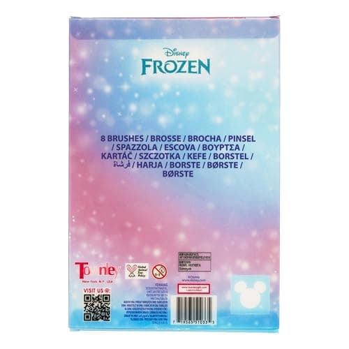 Disney Frozen 8-Piece Makeup Brushes Set for eyeshadow, highlighter, blush, Soft Hairs, Makeup Kit for Girls, by Townley Girl thumbnail 9