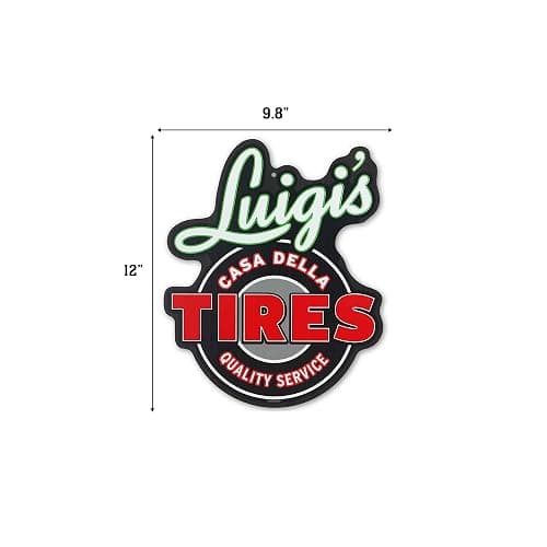 Disney Pixar Cars Luigi's Casa Della Tires Metal Wall Sign | Fun Cars Decoration for Kids' Bedroom or Garage thumbnail 3