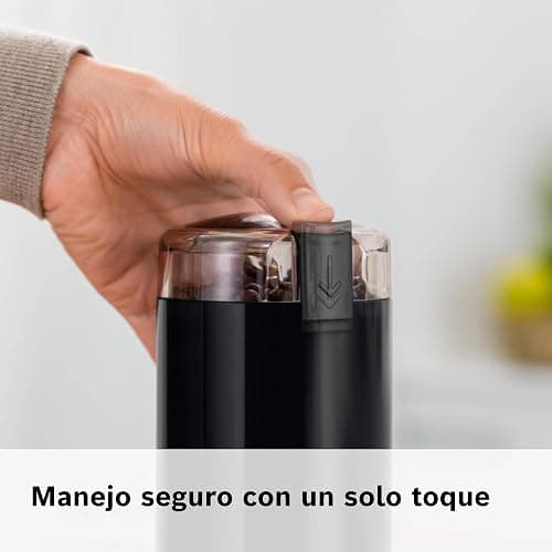 Bosch - Molinillo de café eléctrico, 180 W, capacidad 75 gramos, negro, TSM6A013B thumbnail 6