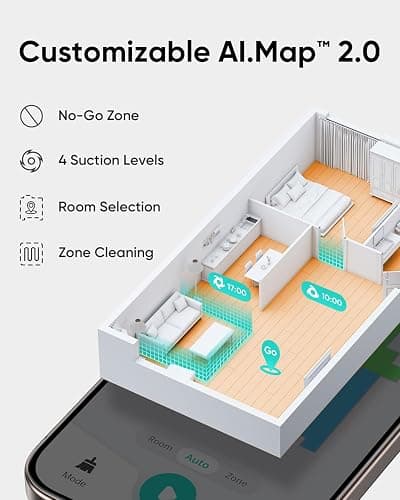 eufy L60 Robot Vacuum with Self Empty Station, Hair Detangling Technology, Up to 60 Days Hands Free Cleaning, 5,000 Pa Suction, Remove Hair, Dust thumbnail 6