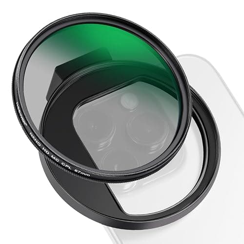 NEEWER CPL Filter for Phone, 67mm Camera Lens Polarizing Filter with Metal Cold Shoe Phone Clip Compatible with iPhone 16 15 Pro Max Plus 14 13 Pro Max Mini 12 11 X XS Max Samsung Galaxy, FL-27 - Image 1