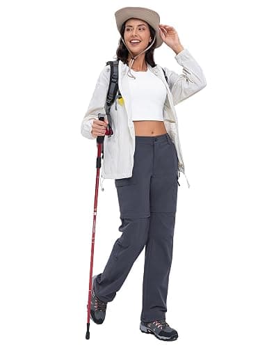 Cycorld Women's-Hiking-Pants-Convertible Quick-Dry-Stretch-Lightweight Zip-Off Outdoor Pants with 5 Deep Pockets thumbnail 6