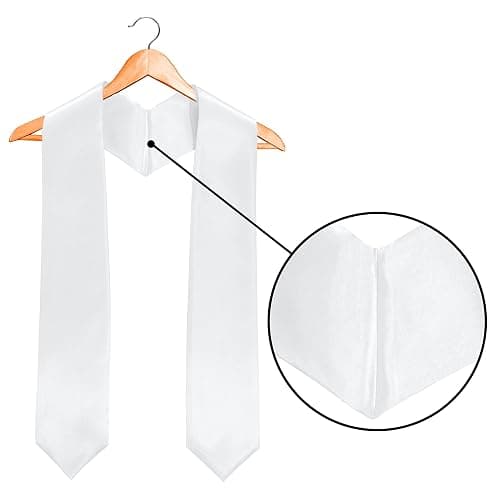 TngHui Plain Graduation Stole 60” Long Rich In Color & Customization Is Acceptable thumbnail 3
