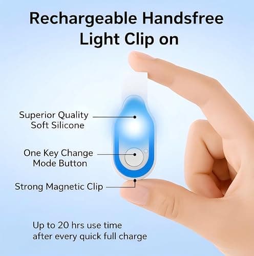Nurse Light Clip On for Night Shift, 2 Pack Rechargeable Magnetic Nursing Night Light, Nurse Essentials, Hospital Nurse Scrub Lights, Handfree Clip-on Flashlight for Healthcare Workers, Pink & Pink thumbnail 3