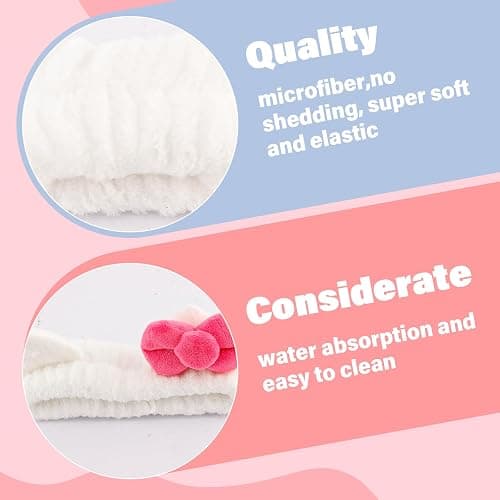 Canitor Kitty Spa Headband with Wrist Bands for Girl Cute Birthday Gifts Skincare Makeup Face Wash Headband Skin Care for 3 4 5 6 7 8 9 Year Old Gifts Accessories thumbnail 4
