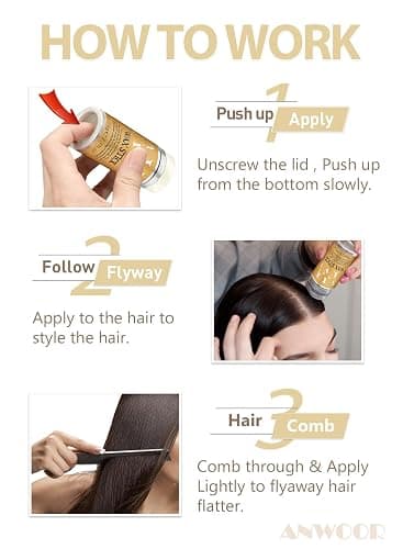 Hair Wax Stick, Wax Stick for Hair Flyaways Kids & Women Hair Accessories for Women Girls Hair Bun Maker for Kids Hair Slick Stick Baby Hair Gel Stick Kids Hair Products Hair Smoothing Stick thumbnail 5