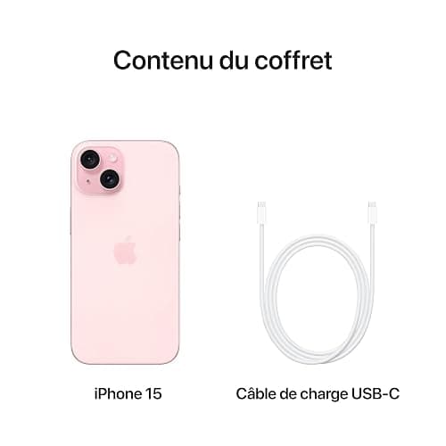 Apple iPhone 15 (128 Go) - Rose thumbnail 6