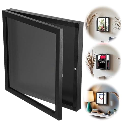 T Shirt Display Frame,Solid Wood T-Shirt Display Frame with UV Protection Acrylic,for S/M/L Shirts,T-Shirt Picture Frame,Wall Mount or Desktop Display Case for T-Shirts, Jerseys, Memorabilia thumbnail 4