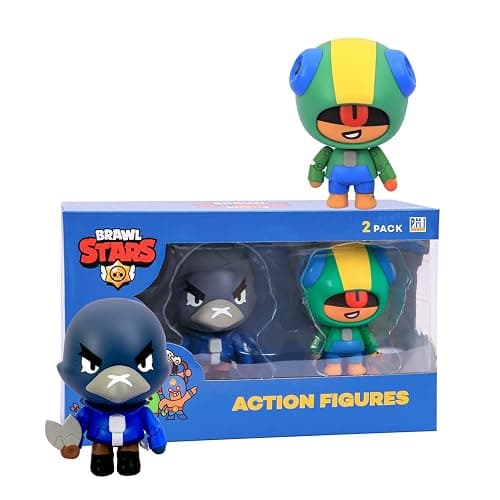 P.M.I. Brawl Stars Action Figures | 2-Pack Articulated Toys with Movable Arms & Legs | Includes Leon & Spike or Bo & Crow (Random) | 4.5" Official Licensed Collectibles for Gamers & Fans thumbnail 2