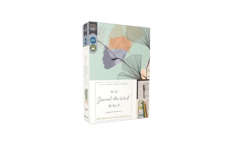 NIV, Journal the Word Bible (Perfect for Note-Taking), Leathersoft, Teal/Floral, Red Letter, Comfort Print: Reflect, Take Notes, or Create Art Next to Your Favorite Verses thumbnail 7