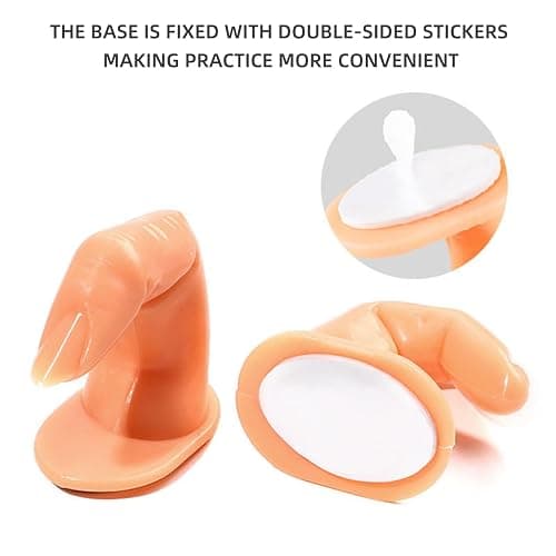 10Pcs Practice Hand for Acrylic Nails, Practice Finger Nail Art Practice Finger Plastic Fake Fingers with nail for Acrylic Gel Nail Art Training thumbnail 3