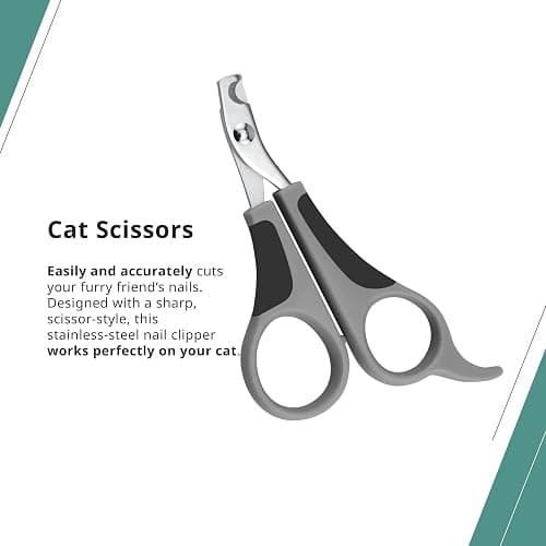 Wahl Canada Cat Nail Scissors, Sharp Stainless-Steel Blades, Safe to use with rounded tips, Comfortable Grip with Rubber handles, Great for Cats for Nail Maintenance - Model 58520 thumbnail 2