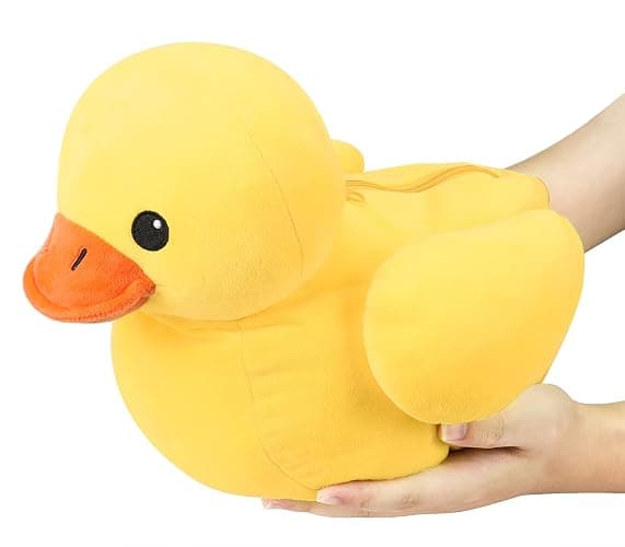 Pegmapri 14" Yellow Duck Stuffed Animal with Babies, Ducky Plush Playset with Zipper Pocket, 5pcs Ducklings Toys Plushie Birthday Gift for Kids Boy Girl thumbnail 6