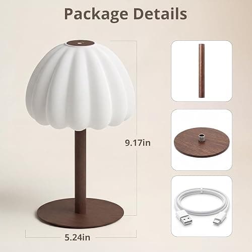 Hifree IP65 Waterproof Rechargeable Shower Lamp, RGB Fixed Color Mood Lamp | Touch RGB fixed color table lamp, non-slip metal base, soft frosted shade, fixed brightness, for shower bathroom thumbnail 9