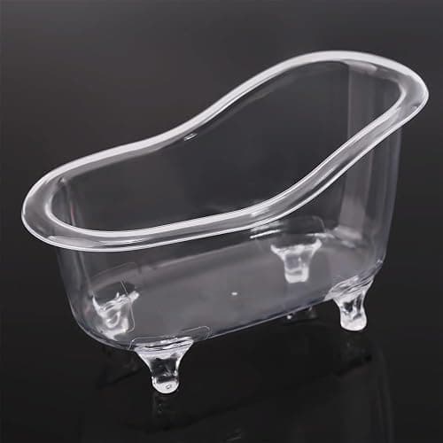 Dwang Clear Mini Bathtub Sundries Storage Box Jewelry Storage Box Makeup Organizer Container Desktop Storage, Home Drawer Organizers thumbnail 3