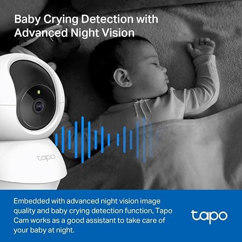 Tapo C210 2K 3MP Pan/Tilt Indoor Security Camera Pet Camera House Security | CCTV Camera, Dog Cat Camera, Baby Camera, 360° View, No Monthly Fee, Night Vision, AI Motion Detection, Two-Way Audio, Alexa thumbnail 7
