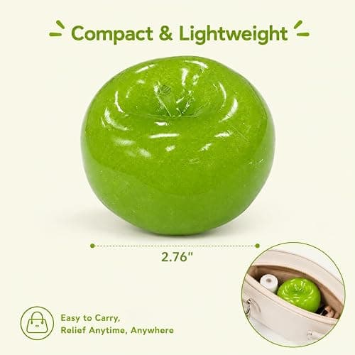 Slush Apple Squishy, Clear Fruit Squishy, Soft Slow Rising Ball Relief Fidget Toy (Pink) thumbnail 7