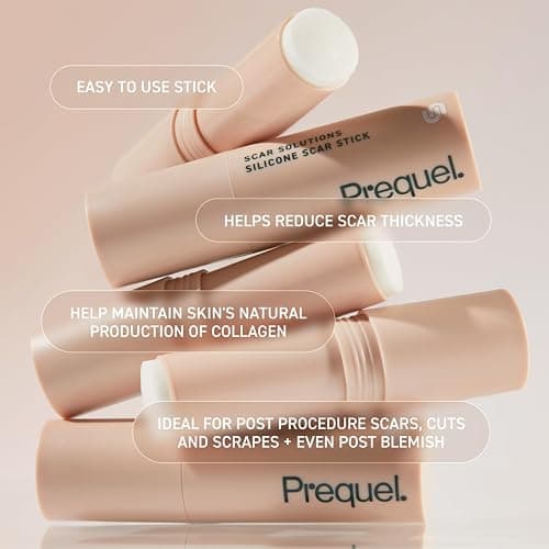 Prequel Skin Scar Solutions 60% Silicone Scar Stick. Thick Solid Velvety Film for Scars. Formula Infused with Centella Asiatica Extracts and Vitamin E. Soothing and Occlusive thumbnail 6