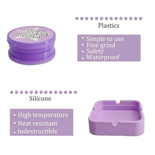 Rolling Tray Set,Metal Rolling Tray Cone Loader for King Size&1 1/4 Size Pre Rolled Cone,Cone Pre Roll Machine.(Purple) thumbnail 5
