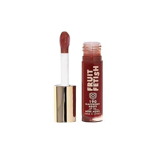 Milani Fruit Fetish Lip Oil with Vitamin E for Instant Hydration, Fruit Extract Infused Lip Treatment and Moisturizing Lip Gloss - Blackberry Agave - 190 - Blackberry Agave
