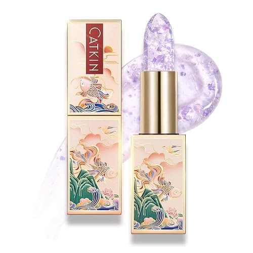CATKIN Lip Balm Moisturizer Repair Lip Skin Pink Transparent (C07 Amethyst) - Image 1