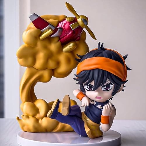 MABAIUDE Narancia Ghirga Figure Model Set, Mini Anime JJBA Action Figure Cake Topper Ornament, Exquisite Handmade Desktop Figurine Statue Decoration Collection thumbnail 2