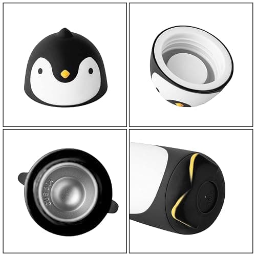 TOMLFF Penguin Stainless Steel Vacuum Insulated Tumblers Travel Mug Tea Water Bottle Coffee Thermal Flask thumbnail 8