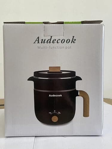 Audecook Hot Pot Electric with Steamer, 1.5L Portable Nonstick Rapid Noodles Cooker, Travel Electric Skillet with Dual Power Control for Ramen/Pasta/Soup/Steak/Egg/Oatmeal (White) thumbnail 8