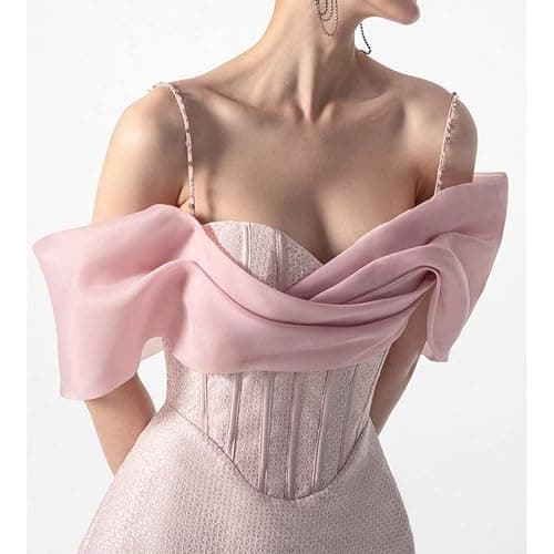 Pink Dress for Women Summer Short Sleeve Vintage Spaghetti Strap Dresses Clothing Ruffles Chic Bodycon thumbnail 2
