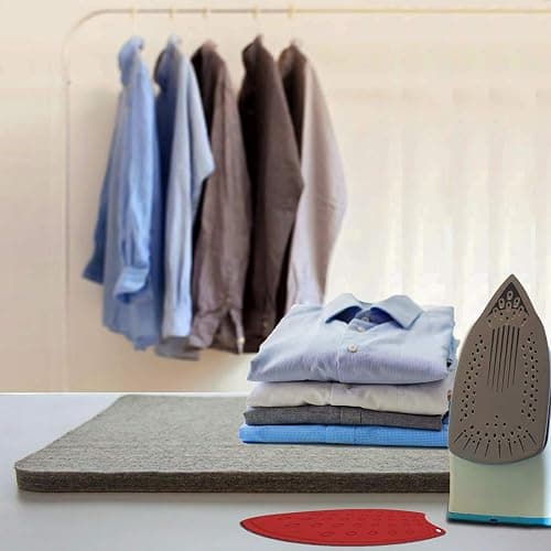 ZOMONETI 24" x 18" Wool Pressing Mat 100% New Zealand Felted Wool Ironing Mat Pad Blanket for Quilter, Sewing, Quilting Supplies and Notions thumbnail 7