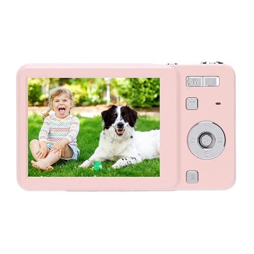Decumeby 4K Sliding Digital Camera, 64MP HD Auto Focus 16X Zoom Retro CCD Camera with 2.8 Inch Screen, Vlogging for Photography and Video (Pink) thumbnail 8