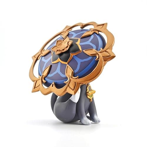 GOLEHS Genshin Impact Cat Figurine - 3.75" Cute Anime Collectible Figure, Diluc/Childe/Keqing, Gift for Fans and Cat Lovers, thumbnail 3