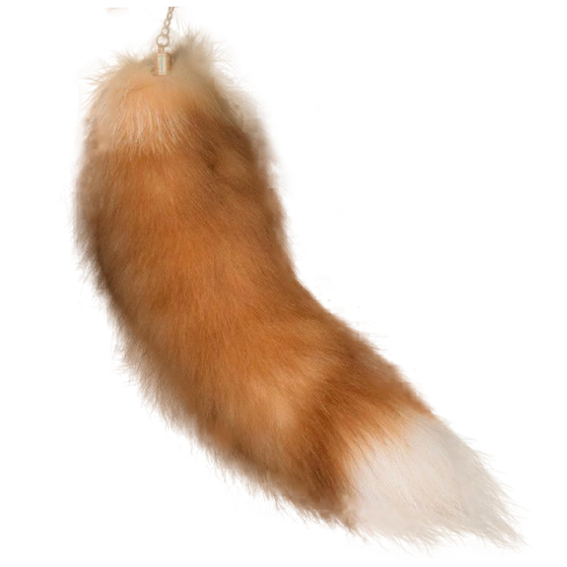 Faux Animal Tail Keychain Fluffy Faux Fur Tail Pendant 15-15.8 Inch Long Tail Charms Keychain for Handbag Backpack Style44, style 5 - Image 1