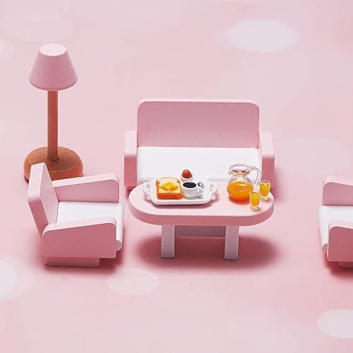 Dollhouse Accessories Decoration 1:12/1:6 Dollhouse Miniature Scene Model Mini Kitchen Accessories Set Scene Breakfast Bulk Pretend Toy DIY Birthday Gift Decor(Juice, Butter, Bread Machine Set) thumbnail 6