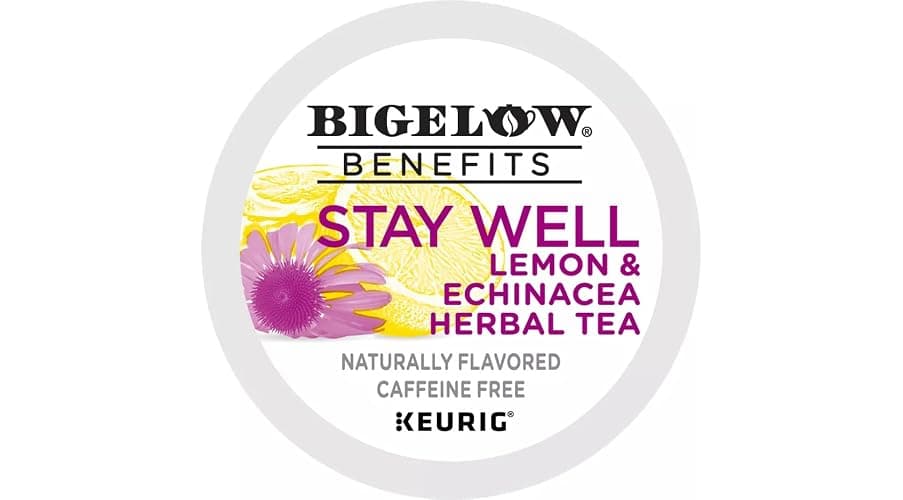 Bigelow Benefits Lemon & Echinacea Herbal Tea K-Cup Pods, 22 Count thumbnail 2