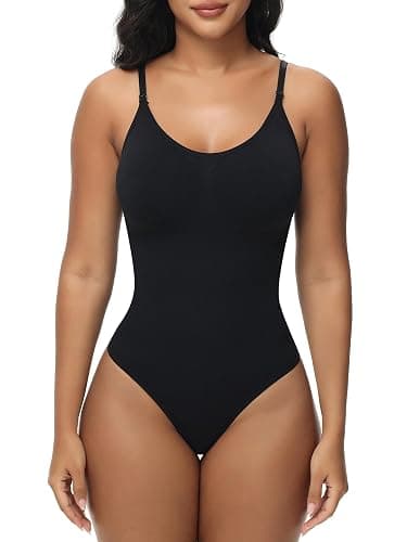 Breampot Shapewear Damen Bauchweg Bodysuit Formender Vielseitige Body Shper Frauen atmungsaktiven Materialien mit Verstellbarer Schultergurt - Image 1