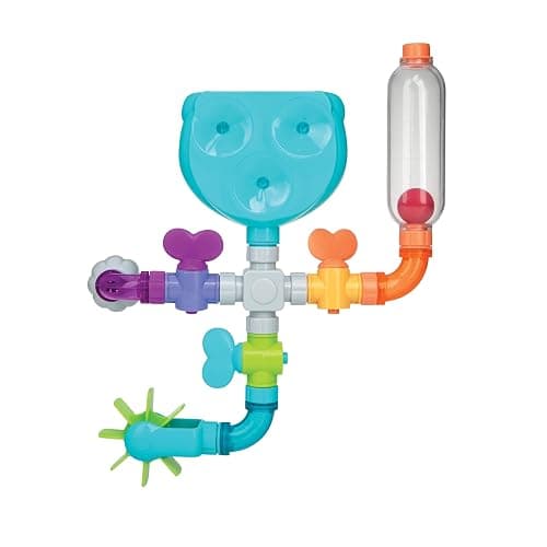 Nuby Wacky Waterworks Pipes Bath Toy - Baby Bathtub Toy with Interactive Features for Cognitive Development thumbnail 7
