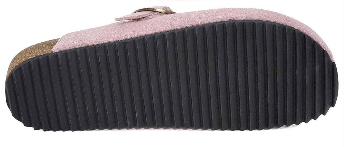 ZUSERIS Women's Men's Suede Clogs Wide Width Leather Mules Cork Footbed Sandals Slip on Comfort Potato Shoes with Arch Support thumbnail 5