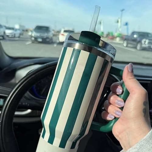Master Jack 30 OZ Tumbler Classic Retro Stripes Cup | Oasis Cabana Gloss thumbnail 7
