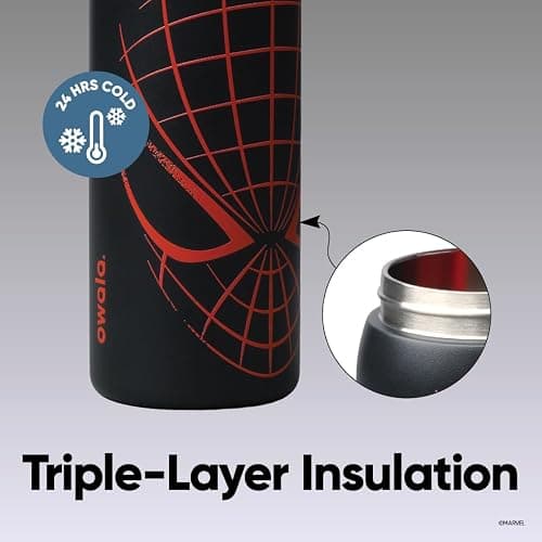 Owala Marvel FreeSip Stainless Steel Water Bottle 32 oz Night Watch thumbnail 4