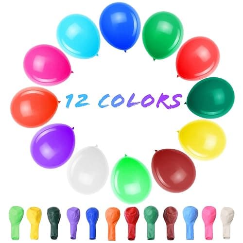 Thickened balloons, 120 PCS Balloons Assorted Colors, Latex Balloons for Kid's Birthday Party, Exquisite Rainbow Balloon, 12 Inches 12 Kinds of Rianbow Colorful Party Balloons Decorations. thumbnail 4