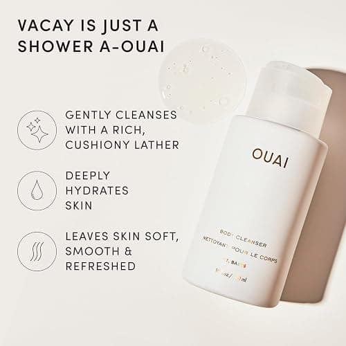 OUAI Body Cleanser, St. Barts - Foaming Body Wash with Jojoba Oil and Rosehip Oil to Hydrate, Nurture, Balance and Soften Skin - Paraben, Phthalate and Sulfate Free Skin Care Products (10 Fl Oz) thumbnail 3