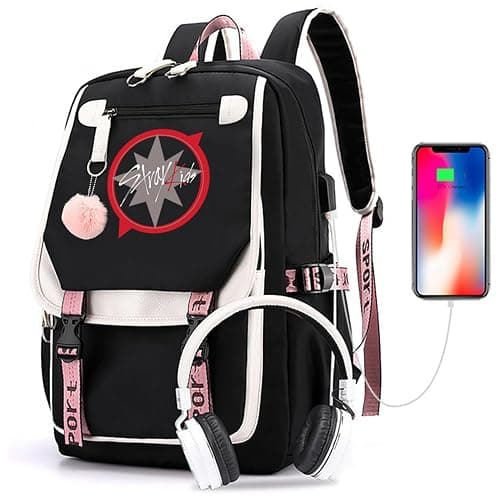 eTel Like Stray Kids Backpack Merch, Stray Kids Book Bag Casual Backpack thumbnail 5