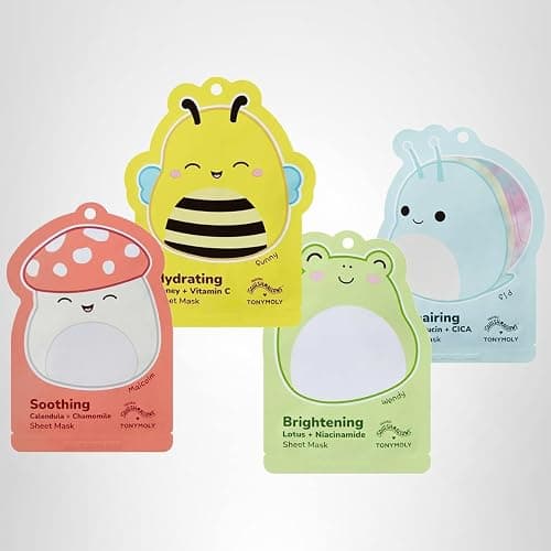 TONYMOLY x Squishmallows Sheet Mask Set – 4-Pack Facial Skincare Variety for Hydrating, Soothing, Repairing, Nourishing, Moisturizing & Glowing Skin thumbnail 7