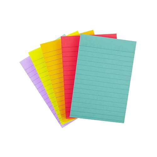 Post-it Super Sticky Lined Notes, 5 Sticky Note Pads, 4x6 in, Ideal for New Year Spring Cleaning or Second School Semester, Sticky Notes for Dorm, Home and Office, Bright Colors thumbnail 10