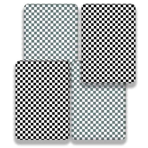 4 Pack Checkered Plaid Crib Sheets Neutral Breathable Buffalo Check Fitted Baby Sheets Nursery Sheets for Baby Boys or Girls (Crib) thumbnail 6